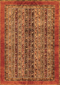 Abstract Orange Modern Rug, abs664org