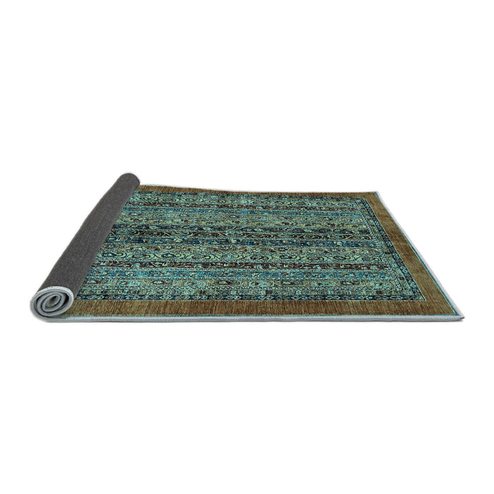 Sideview of Abstract Light Blue Modern Rug, abs664lblu