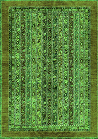 Abstract Green Modern Rug, abs664grn