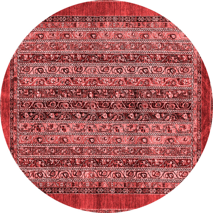 Machine Washable Abstract Red Modern Rug, wshabs664red