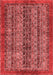 Abstract Red Modern Area Rugs