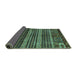 Sideview of Abstract Turquoise Modern Rug, abs665turq