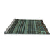 Sideview of Machine Washable Abstract Light Blue Modern Rug, wshabs665lblu