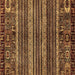 Square Abstract Brown Modern Rug, abs665brn