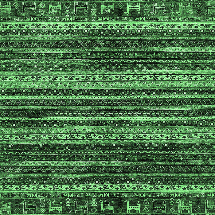 Machine Washable Abstract Emerald Green Modern Area Rugs, wshabs665emgrn