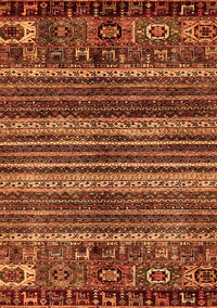 Abstract Orange Modern Rug, abs665org