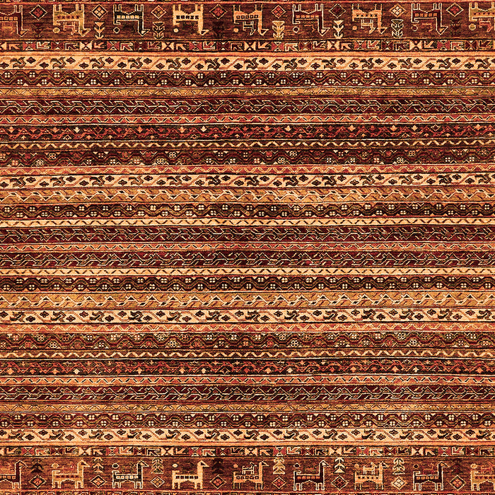 Abstract Orange Modern Rug, abs665org