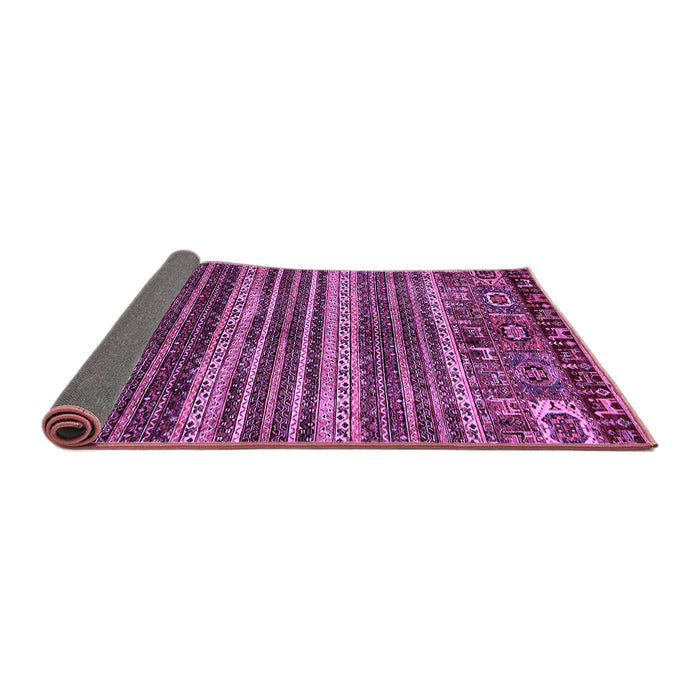 Sideview of Abstract Purple Modern Rug, abs665pur