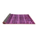 Sideview of Abstract Purple Modern Rug, abs665pur