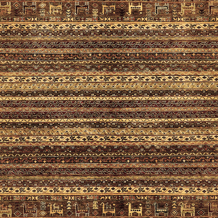 Abstract Brown Modern Rug, abs665brn