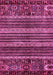 Machine Washable Abstract Pink Modern Rug, wshabs665pnk