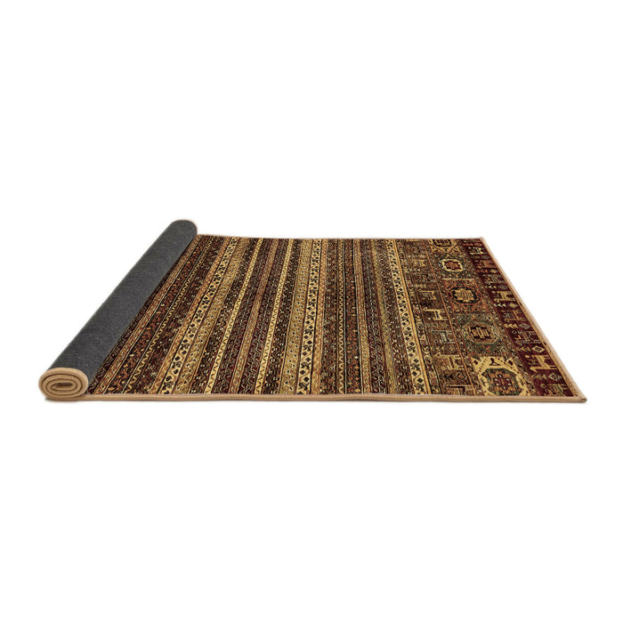 Sideview of Abstract Brown Modern Rug, abs665brn