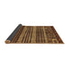 Sideview of Abstract Brown Modern Rug, abs665brn