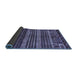 Sideview of Abstract Blue Modern Rug, abs665blu