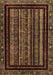 Abstract Brown Modern Rug, abs666brn