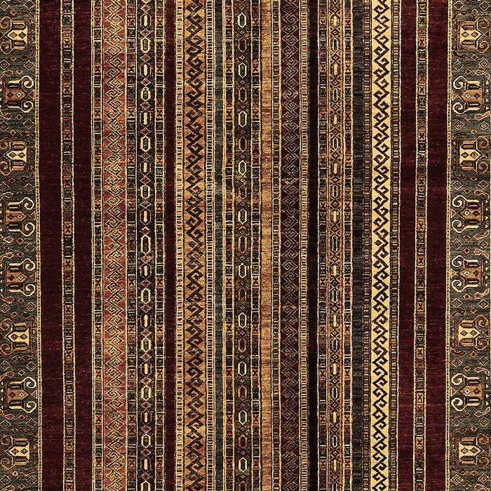 Abstract Brown Modern Rug, abs666brn