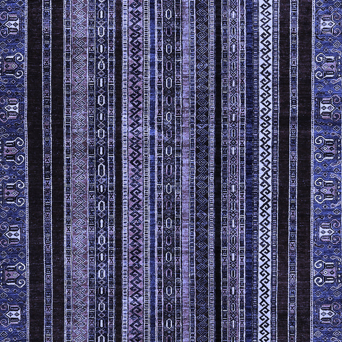 Machine Washable Abstract Blue Modern Rug, wshabs666blu