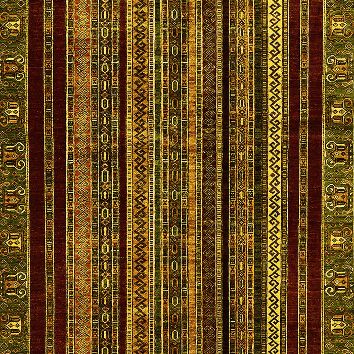 Abstract Yellow Modern Rug, abs666yw