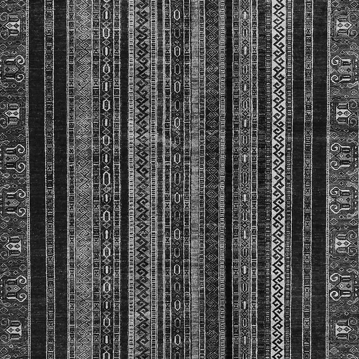 Machine Washable Abstract Gray Modern Rug, wshabs666gry