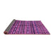 Sideview of Abstract Purple Modern Rug, abs667pur