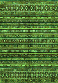 Abstract Green Modern Rug, abs667grn