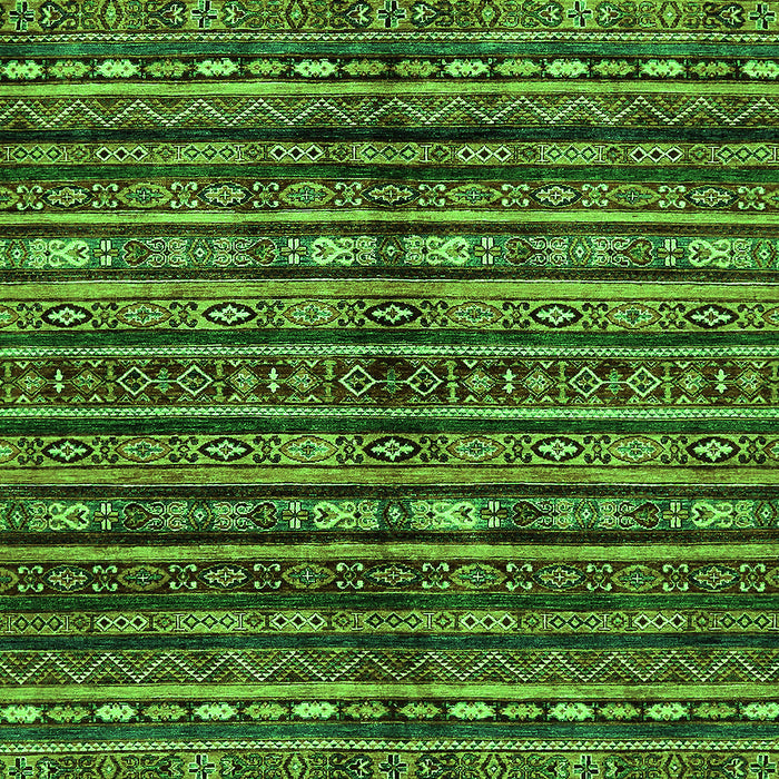 Abstract Green Modern Rug, abs667grn