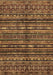 Machine Washable Abstract Brown Modern Rug, wshabs667brn