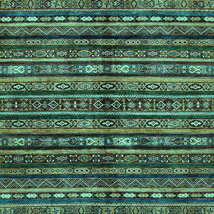 Machine Washable Abstract Turquoise Modern Area Rugs, wshabs667turq