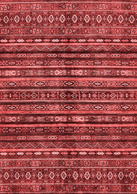 Abstract Red Modern Rug, abs667red