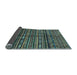 Sideview of Abstract Light Blue Modern Rug, abs667lblu