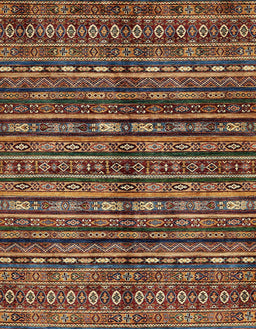 Abstract Red Modern Rug, abs667