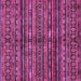 Square Abstract Pink Modern Rug, abs667pnk