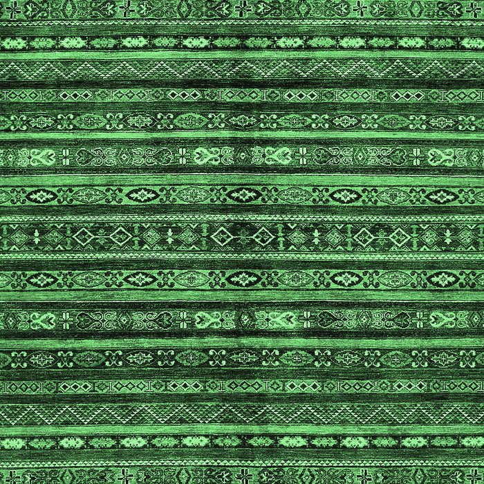 Abstract Emerald Green Modern Rug, abs667emgrn
