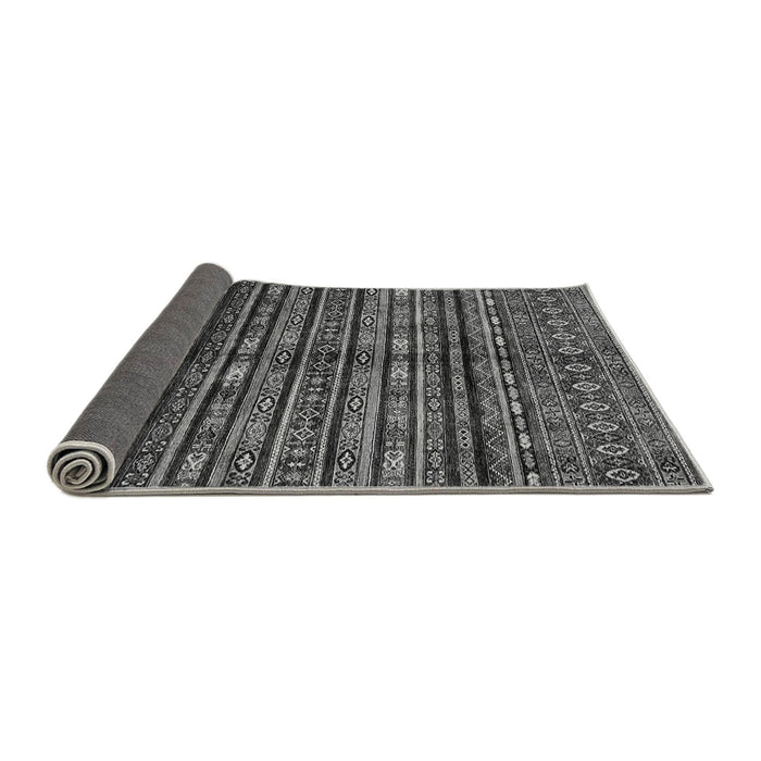 Sideview of Abstract Gray Modern Rug, abs667gry