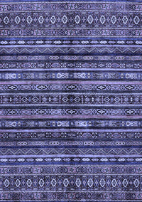 Abstract Blue Modern Rug, abs667blu