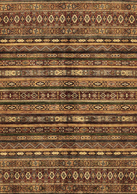 Abstract Brown Modern Rug, abs667brn