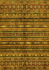 Abstract Yellow Modern Rug, abs667yw