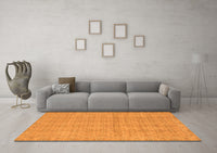 Machine Washable Abstract Orange Modern Rug, wshabs668org