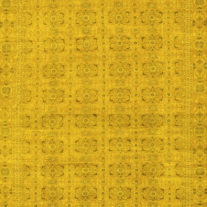 Abstract Yellow Modern Rug, abs668yw