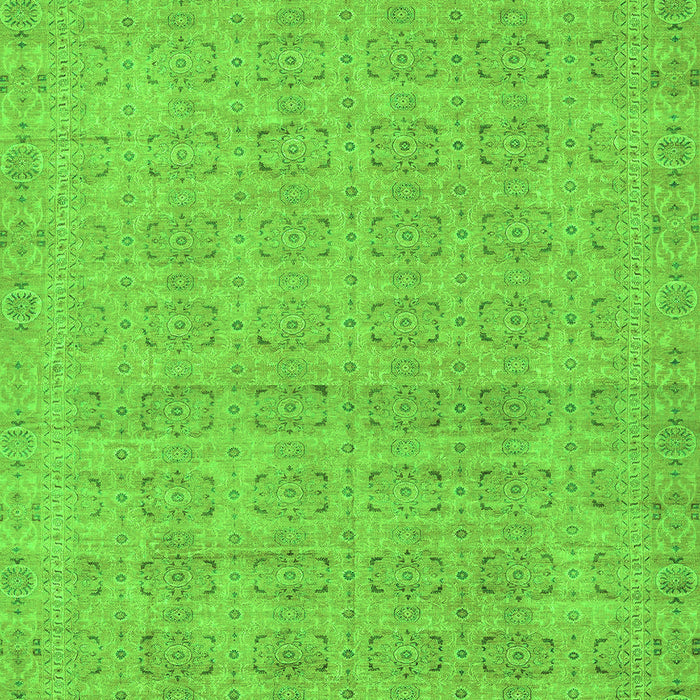 Machine Washable Abstract Green Modern Area Rugs, wshabs668grn