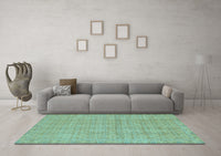 Machine Washable Abstract Light Blue Modern Rug, wshabs668lblu