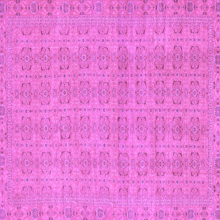Square Machine Washable Abstract Purple Modern Area Rugs, wshabs668pur