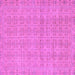 Square Machine Washable Abstract Purple Modern Area Rugs, wshabs668pur