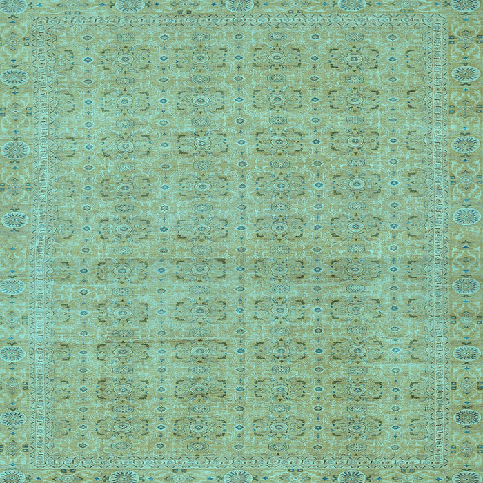 Square Machine Washable Abstract Light Blue Modern Rug, wshabs668lblu