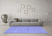 Machine Washable Abstract Blue Modern Rug in a Living Room, wshabs668blu