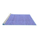 Sideview of Machine Washable Abstract Blue Modern Rug, wshabs668blu