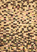 Abstract Brown Modern Rug, abs669brn