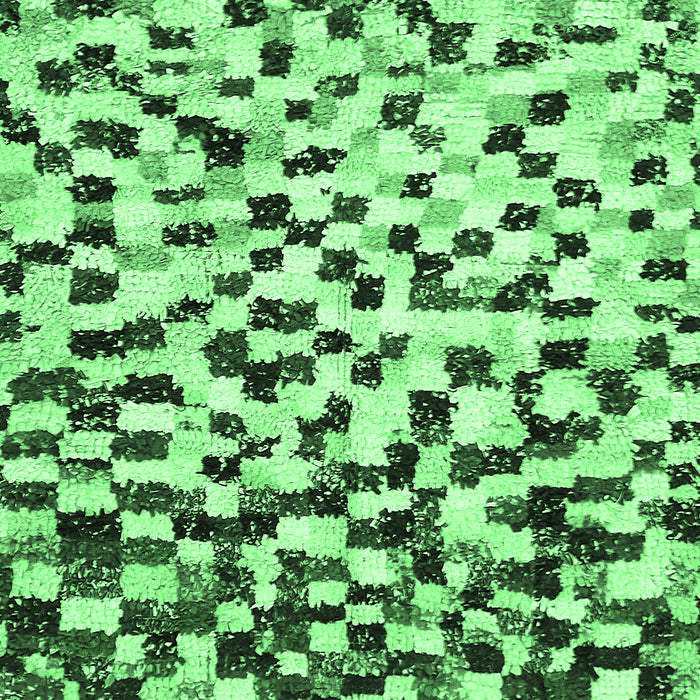 Machine Washable Abstract Emerald Green Modern Area Rugs, wshabs669emgrn