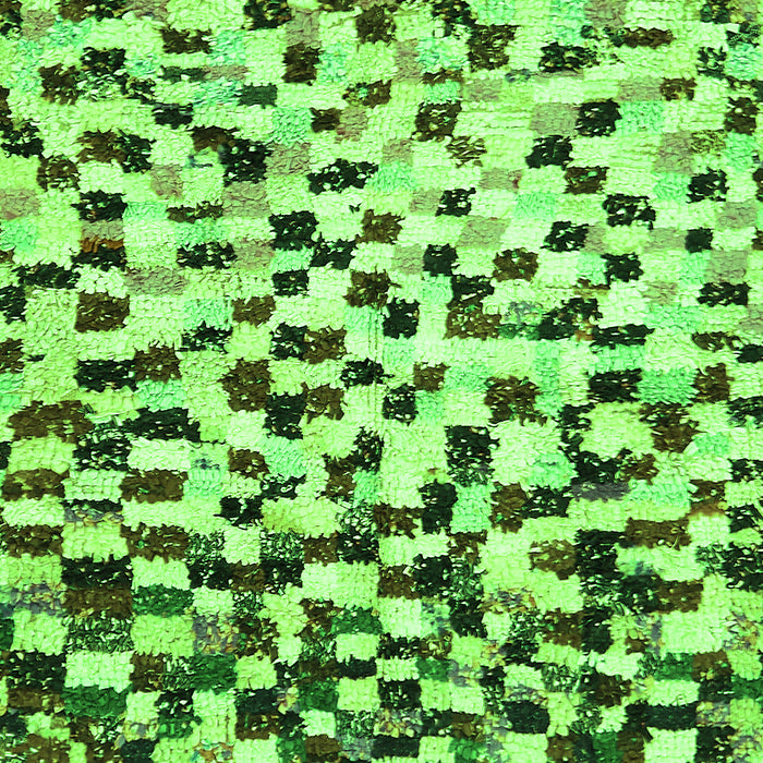 Machine Washable Abstract Green Modern Area Rugs, wshabs669grn