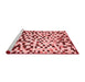 Modern Red Washable Rugs